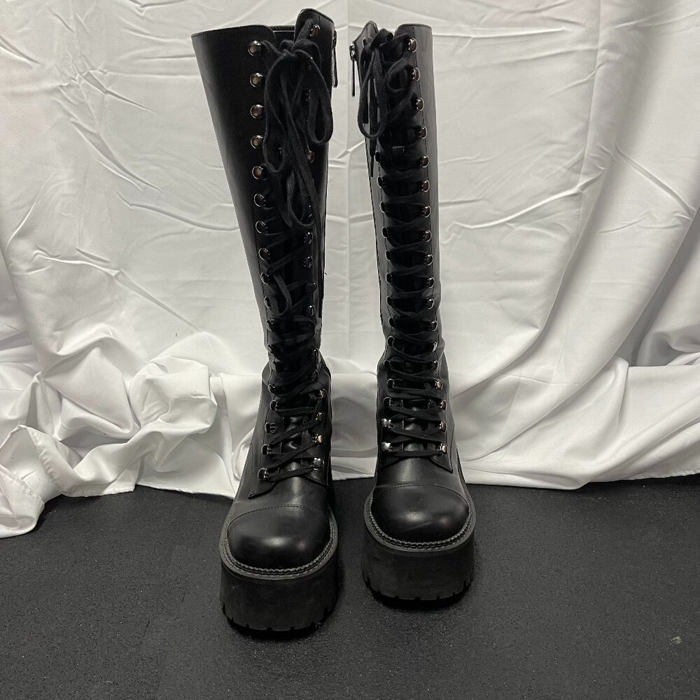 Killstar Knee-high Platform Storm Boots Sz 7